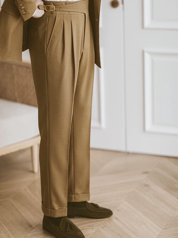 Pleated Gurkha Trousers