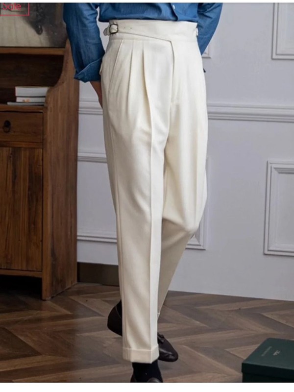 Pleated Gurkha Trousers