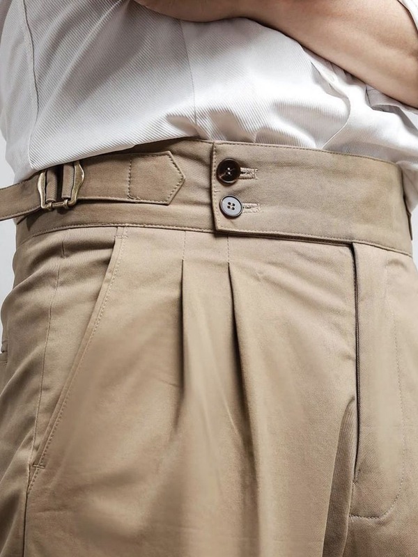 Pleated Gurkha Trousers